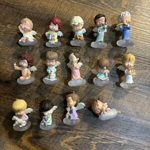 Lot of 14 Hallmark Mary's Angels ornaments ~ Heavenly Carols, 1990-2007